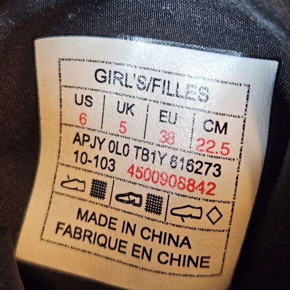 The North Face Women’s Nuptse Faux Fur Puffer Boots Black Size 6 - Picture 5 of 6